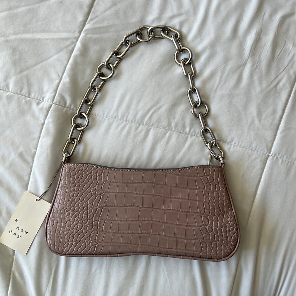 Purple Snakeskin design purse